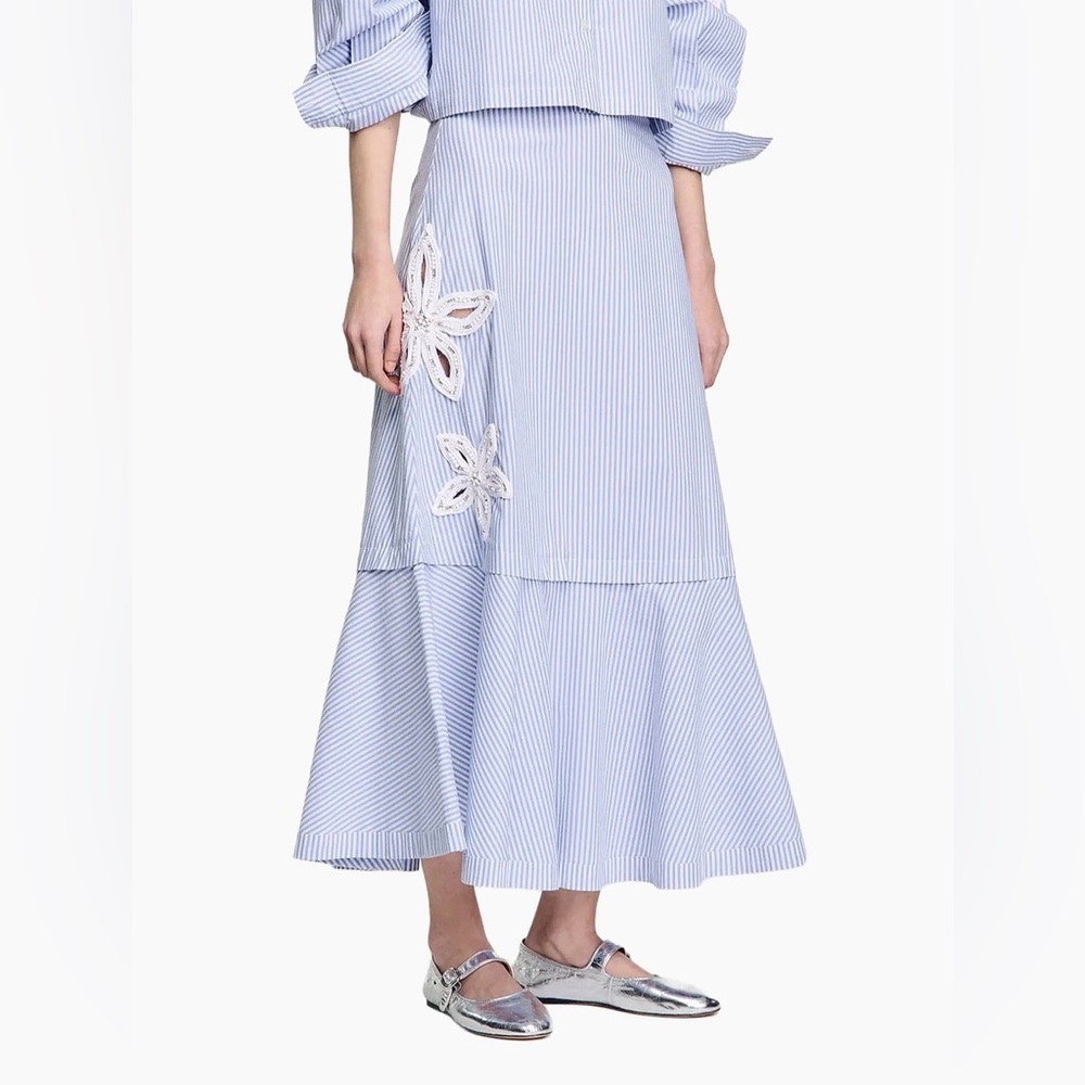 Sandro Maxi Striped Skirt - Picture 3 of 10